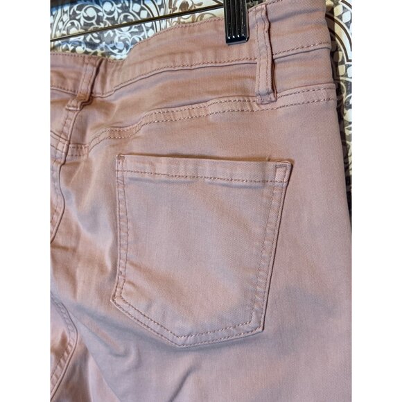 Buffalo David Bitton Womens Dusty Rose Skinny Jeans Size 14/34 Cotton Blend Styl - Picture 9 of 11